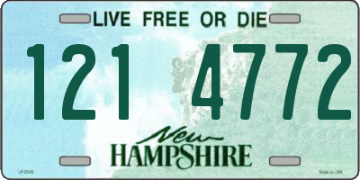 NH license plate 1214772