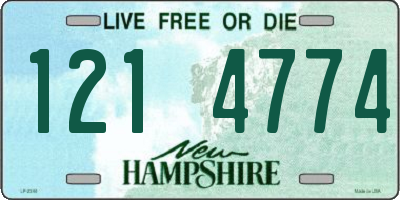 NH license plate 1214774