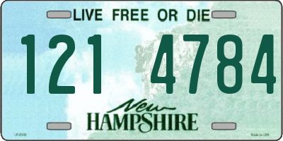 NH license plate 1214784