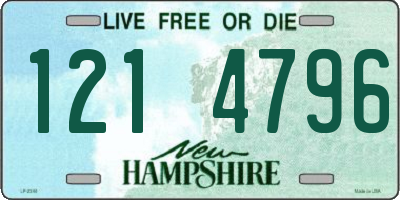 NH license plate 1214796