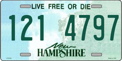 NH license plate 1214797