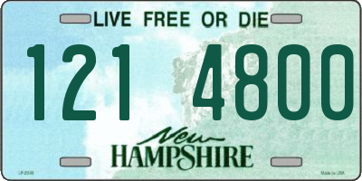 NH license plate 1214800