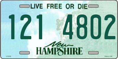 NH license plate 1214802