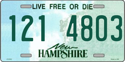 NH license plate 1214803