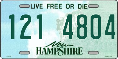 NH license plate 1214804