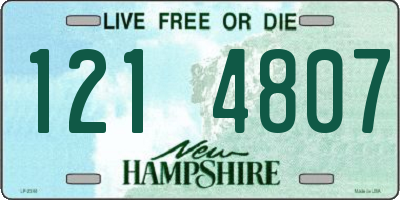 NH license plate 1214807