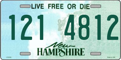 NH license plate 1214812