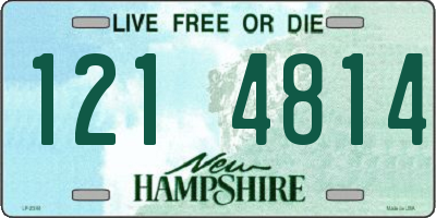 NH license plate 1214814