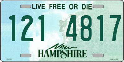 NH license plate 1214817