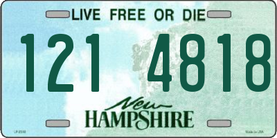 NH license plate 1214818