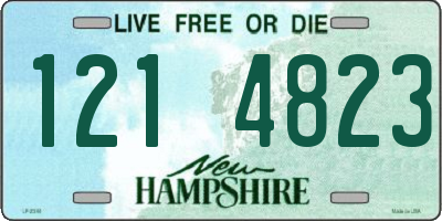 NH license plate 1214823