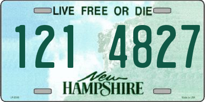 NH license plate 1214827