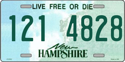 NH license plate 1214828