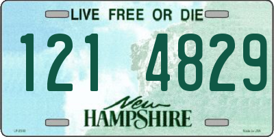 NH license plate 1214829