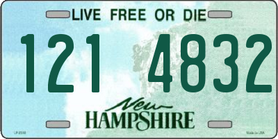 NH license plate 1214832