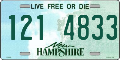 NH license plate 1214833