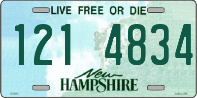 NH license plate 1214834