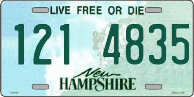 NH license plate 1214835