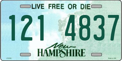 NH license plate 1214837