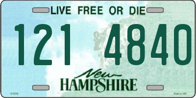NH license plate 1214840