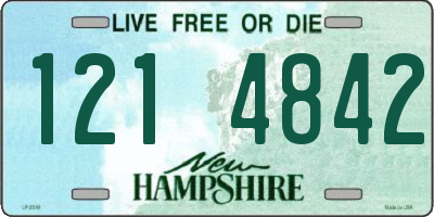 NH license plate 1214842