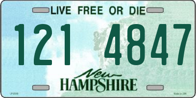 NH license plate 1214847