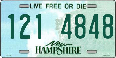 NH license plate 1214848