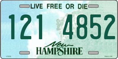 NH license plate 1214852