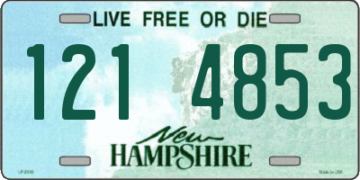 NH license plate 1214853