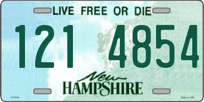 NH license plate 1214854