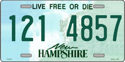 NH license plate 1214857