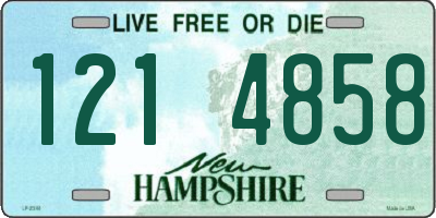 NH license plate 1214858