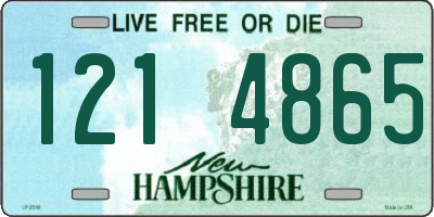 NH license plate 1214865
