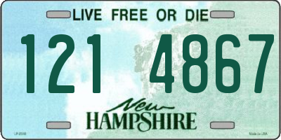 NH license plate 1214867