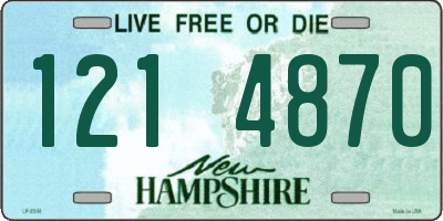 NH license plate 1214870