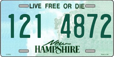 NH license plate 1214872