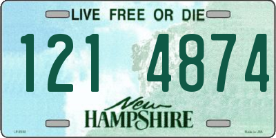 NH license plate 1214874