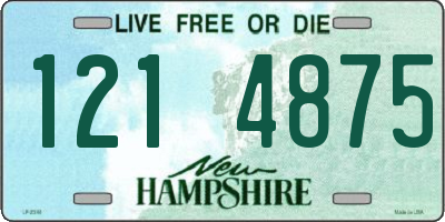 NH license plate 1214875