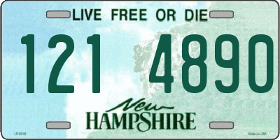 NH license plate 1214890