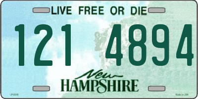 NH license plate 1214894