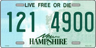 NH license plate 1214900