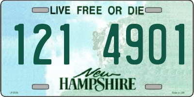 NH license plate 1214901