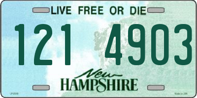 NH license plate 1214903