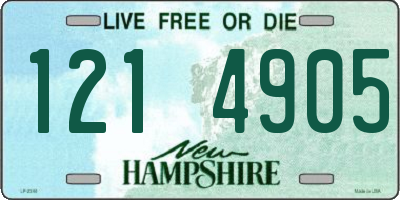 NH license plate 1214905
