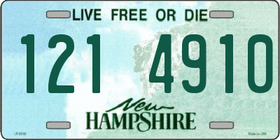 NH license plate 1214910