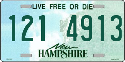 NH license plate 1214913