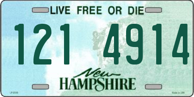 NH license plate 1214914