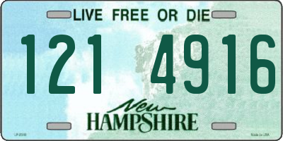 NH license plate 1214916