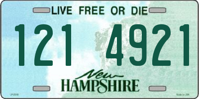 NH license plate 1214921