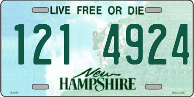 NH license plate 1214924